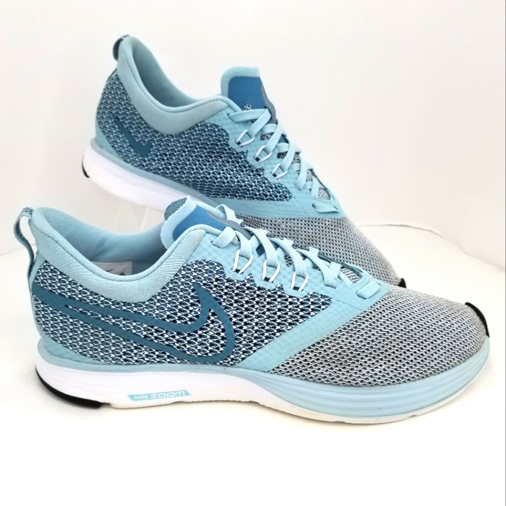 Nike Zoom Strike Gray Blue Running shoes women size 8